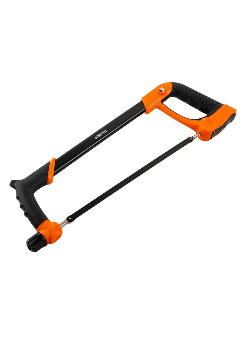 KSEIBI Hacksaw Frame Heavy Duty with Progrip Handle, Size 12" 560mm, Adjustable Hand Saw with High-Carbon Steel Blade for Steel Pipe Cutting, PVC, Carpentry or Woodworking. - Image 1